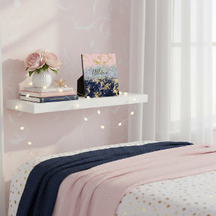 Glitter en marmer gepersonaliseerd  fotoplaat