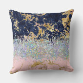 Glitter en marmer gepersonaliseerd kussen (Achterkant)