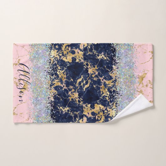Glitter en marmer op maat bad handdoek (Handdoek)