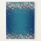 Glitter- en penseelmetalen monogram planner (Achterkant)