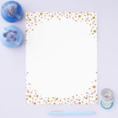 Glitter en roze Confetti Flyer (Enkel)