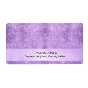 Glitter en Shine Gradient Teal/Roze ID673 Etiket