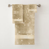 Glitter en Shine Pattern Gold ID671 Bad Handdoek (Insitu)