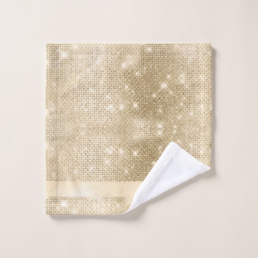 Glitter en Shine Pattern Gold ID671 Bad Handdoek (Wasdoekje)