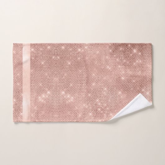 Glitter en Shine Pattern Roos Gold ID671 Bad Handdoek (Handdoek)