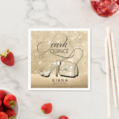 Glitter en Shine Quinceanera Gold ID701 Servet (Insitu)