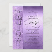 Glitter en Shine Quinceanera Violet ID701 Kaart (Voorkant)