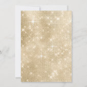 Glitter en Shine Quinceanera Zwart/Goud ID701 Kaart (Achterkant)