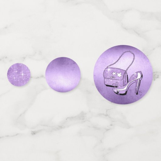 Glitter en Shine Sweet 16 Mix Violet ID675 Confetti (Achterkanten)