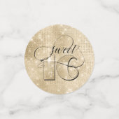 Glitter en Shine Sweet 16 Mix Zwart/Goud ID675 Confetti (Kleine voorkant)