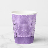Glitter en Shine Sweet 16 V2 Violet ID675 Papieren Bekers (Rechts)