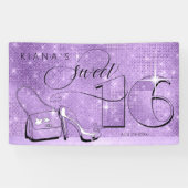 Glitter en Shine Sweet 16 Violet Hor ID675 Spandoek (Horizontaal)
