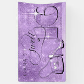 Glitter en Shine Sweet 16 Violet Hor ID675 Spandoek (Verticaal)