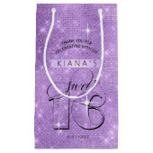 Glitter en Shine Sweet 16 Violet ID675 Klein Cadeauzakje (Voorkant)