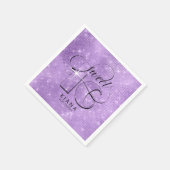 Glitter en Shine Sweet 16 Violet ID675 Servet (Hoek)