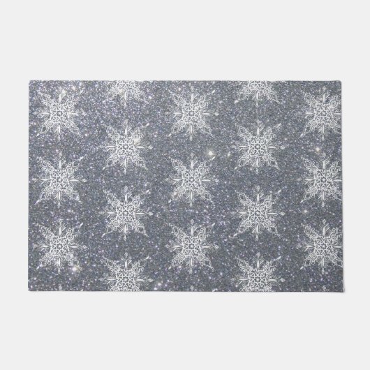 Glitter en sneeuwvlokken deurmat (Voorkant)