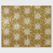 Glitter en sneeuwvlokken inpakpapier (Vlak)