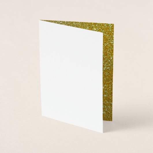 Glitter en sparkle Black Monogram Pas getrouwd Folie Kaarten (Voorkant)