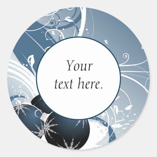 Glitter En Sparkle Ornamenten Sticker (Voorkant)