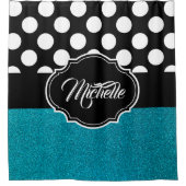 Glitter en Stippen Douchegordijn (Voorkant)