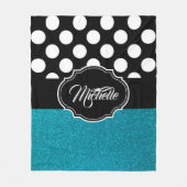Glitter en Stippen Fleece Deken (Voorkant)
