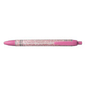 Glitter en Stripes Zwarte Inkt Pen (Achterkant)