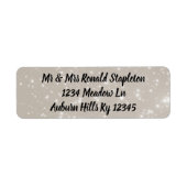 Glitter Etiket (Voorkant)