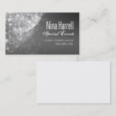 "Glitter" — Event Planner Coordinator Visitekaartje (Voorkant / Achterkant)
