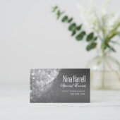"Glitter" — Event Planner Coordinator Visitekaartje (Staand voorkant)
