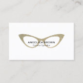 Glitter Eye Glasses Visitekaartje (Voorkant)