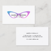 Glitter Eye Glasses Visitekaartje (Voorkant / Achterkant)