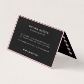 Glitter Eyelashes Aftercare Loyalty in één keer  Visitekaartje (Achterkant)