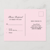 glitter faire call rsvp uitnodiging briefkaart (Achterkant)