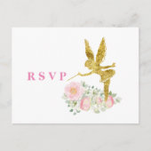 glitter faire call rsvp uitnodiging briefkaart (Voorkant)