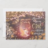 Glitter Fall Leaves Invitation Kaart (Voorkant)