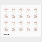 Glitter Fall Leaves Winter Golden Autumn Ronde Sticker (Vel)