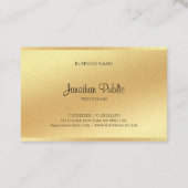 Glitter Faux Gold Uitstekende look Hand Script Chi Visitekaartje (Achterkant)