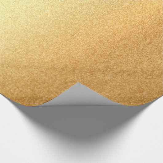 Glitter Faux Goud Modern Chique Elegant Glanzend Cadeaupapier (Hoek)