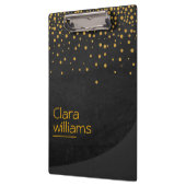 Glitter Faux Sparkle Confetti Modern Elegant Klembord (Links)