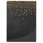 Glitter Faux Sparkle Confetti Modern Elegant Klembord (Achterkant)