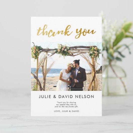 glitter faux vuil bedankt feestdagenkaart (Staand voorkant)