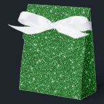 Glitter Feestbehandelingsdoos Bedankdoosjes<br><div class="desc">Het feestgunstendoosje is te zien met een vrolijke groene kleur nepschitterprint. Perfect voor het geven van traktaties als cadeau. Pas dit item aan of koop het zoals het is. Tip: Voeg gewoon je leuke traktaties toe en een leuk lintje. Gelicenseerde print</div>