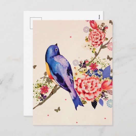 Glitter Feestdagenkaart (Voorkant / Achterkant)