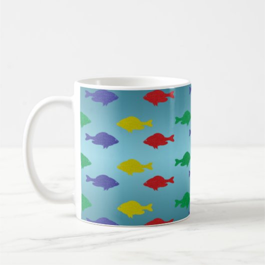 Glitter Fish Pattern Mok (Links)