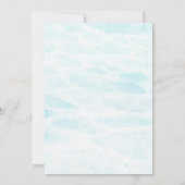 Glitter flamingo partijuitnodiging kaart (Achterkant)