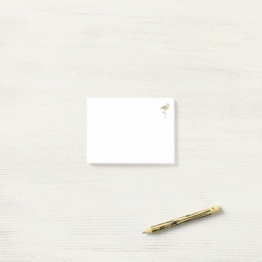 Glitter Flamingo Post-it® Notes (Op bureau)