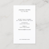 Glitter Flamingo Visitekaartje (Achterkant)