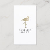 Glitter Flamingo Visitekaartje (Voorkant)