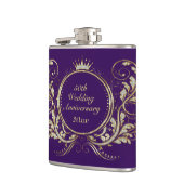 Glitter Floral Lijst Heupfles (Links)