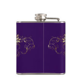 Glitter Floral Lijst Heupfles (Achterkant)